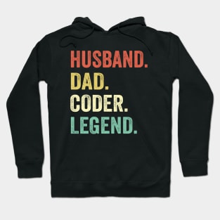 Husband Dad Coder Legend Hoodie